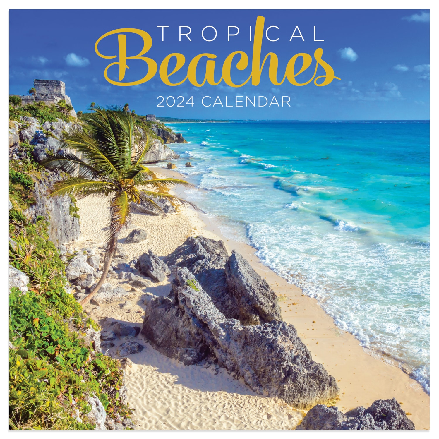 TF Publishing 2024 Tropical Beaches Mini Calendar Grand & Toy