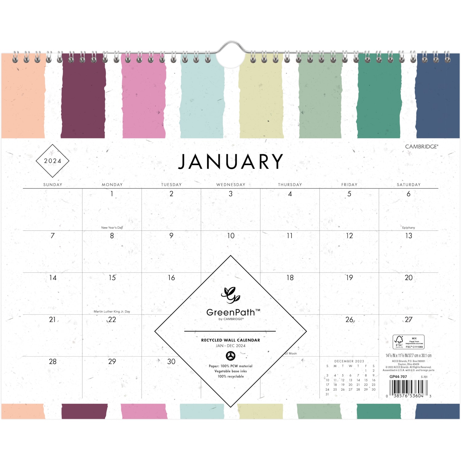 Cambridge Greenpath Standard Wall Calendar Grand & Toy