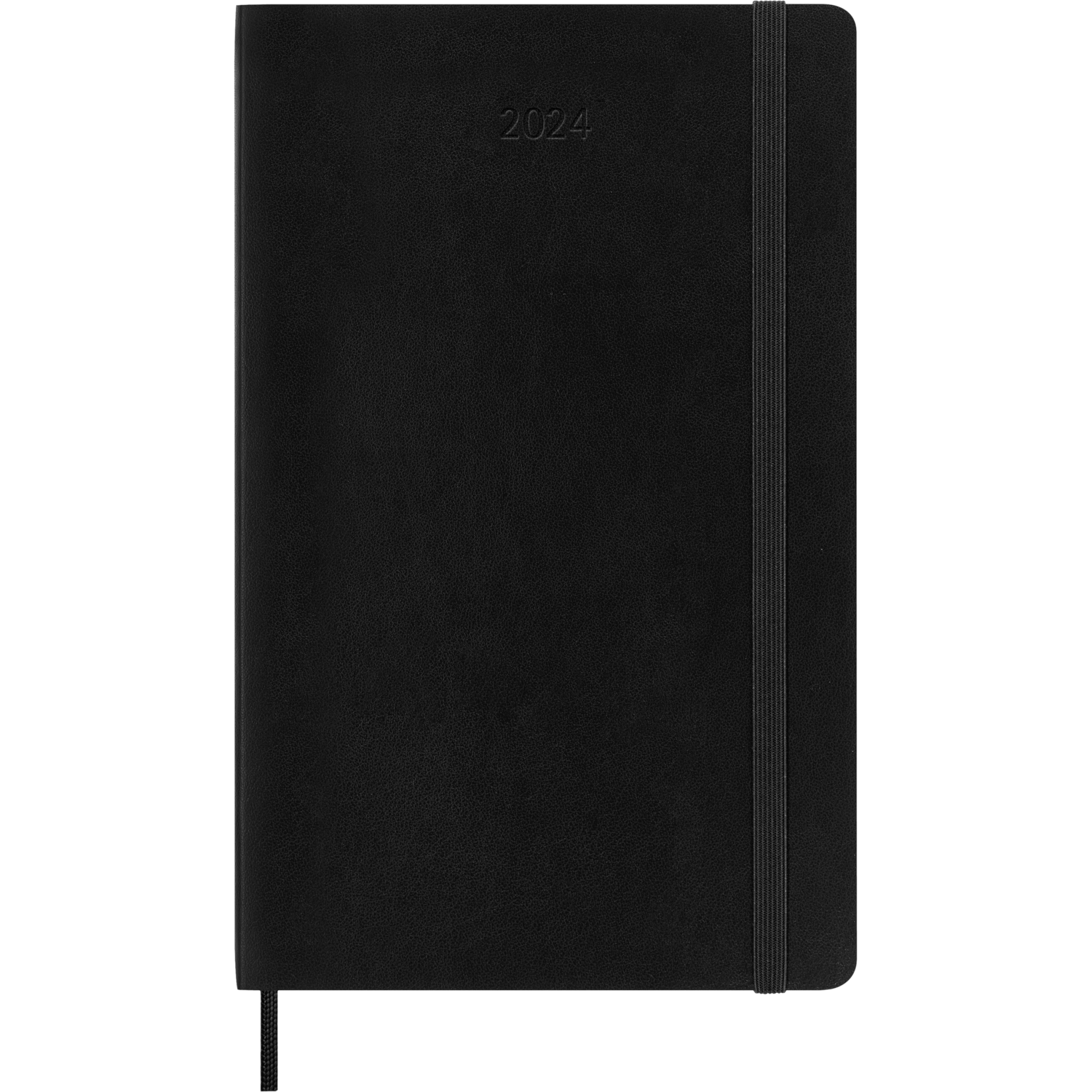 Moleskine 2024 Weekly Planner, 12M, Large, Black, Soft Cover (5 x 8.25