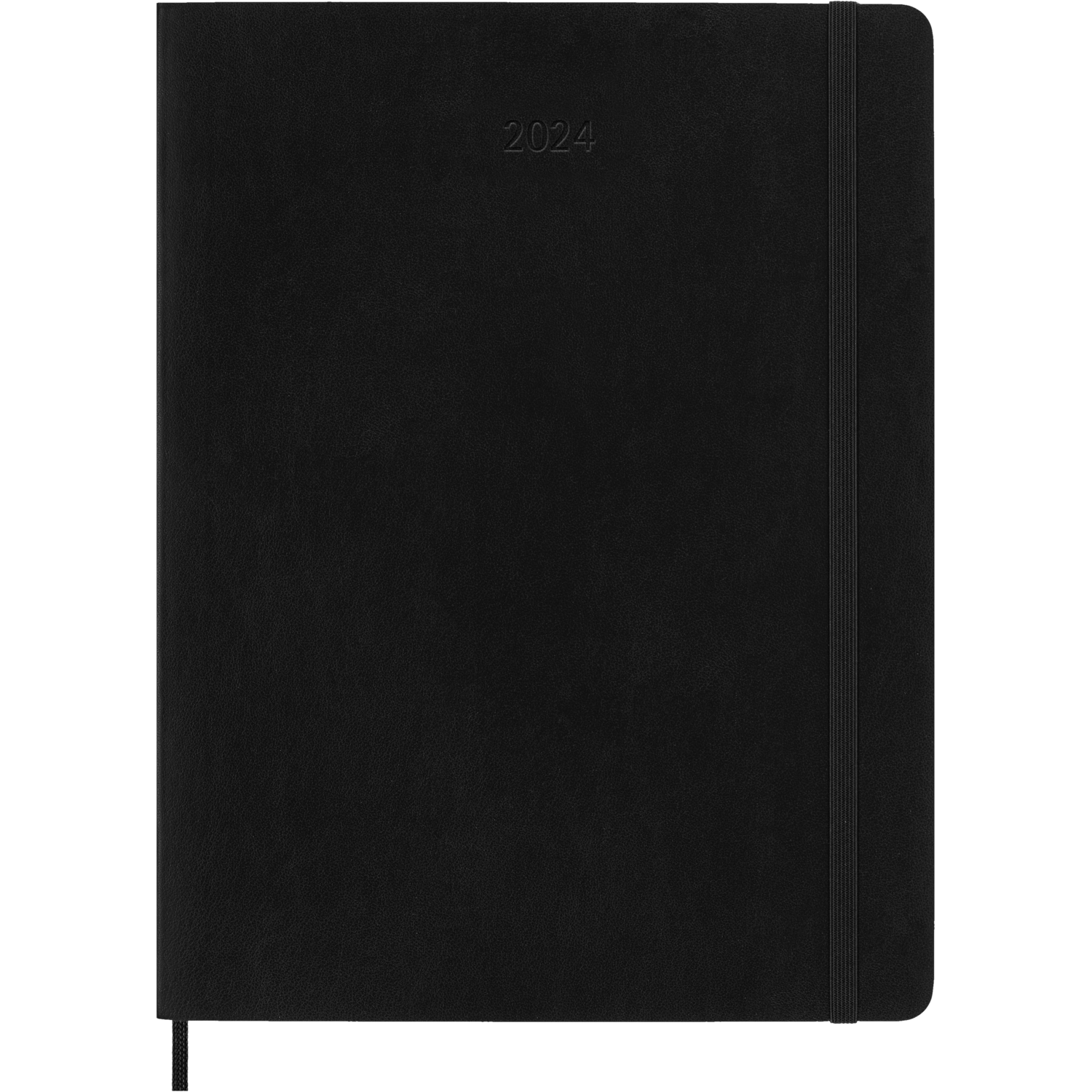 Moleskine 2024 Weekly Planner, 12M, Extra Large, Black, Soft Cover (7.5