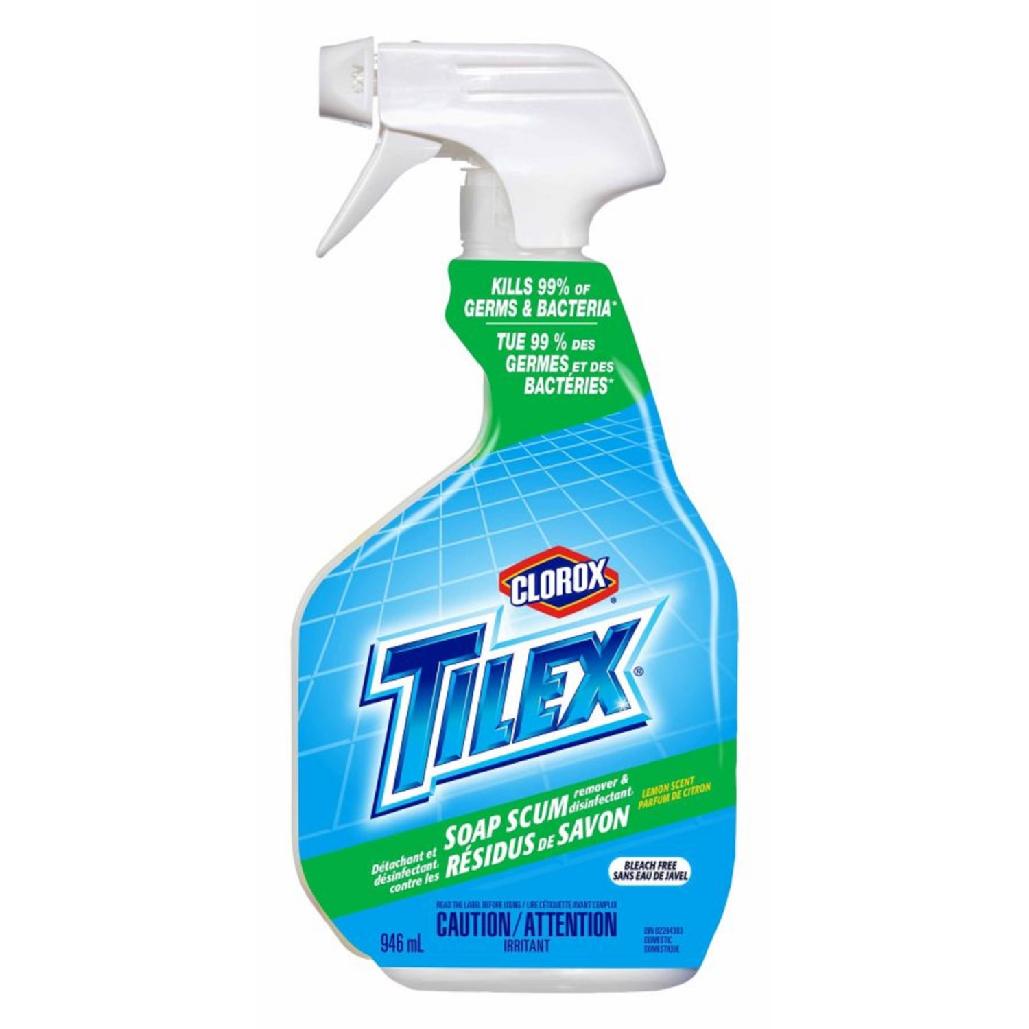 Tilex® Soap Scum Remover & Disinfectant Spray, Lemon, 946 mL Grand & Toy