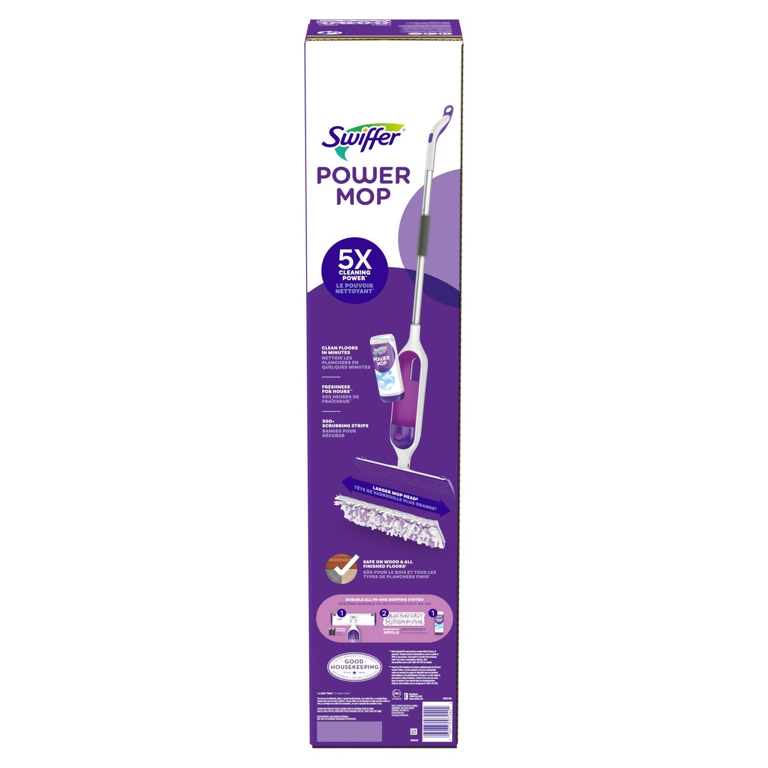 20 Ricariche Usa E Getta Per Swiffer PowerMop | Panni Multistrato Per Pavimenti Duri | Compatibili Con Power Mop Originale - 3