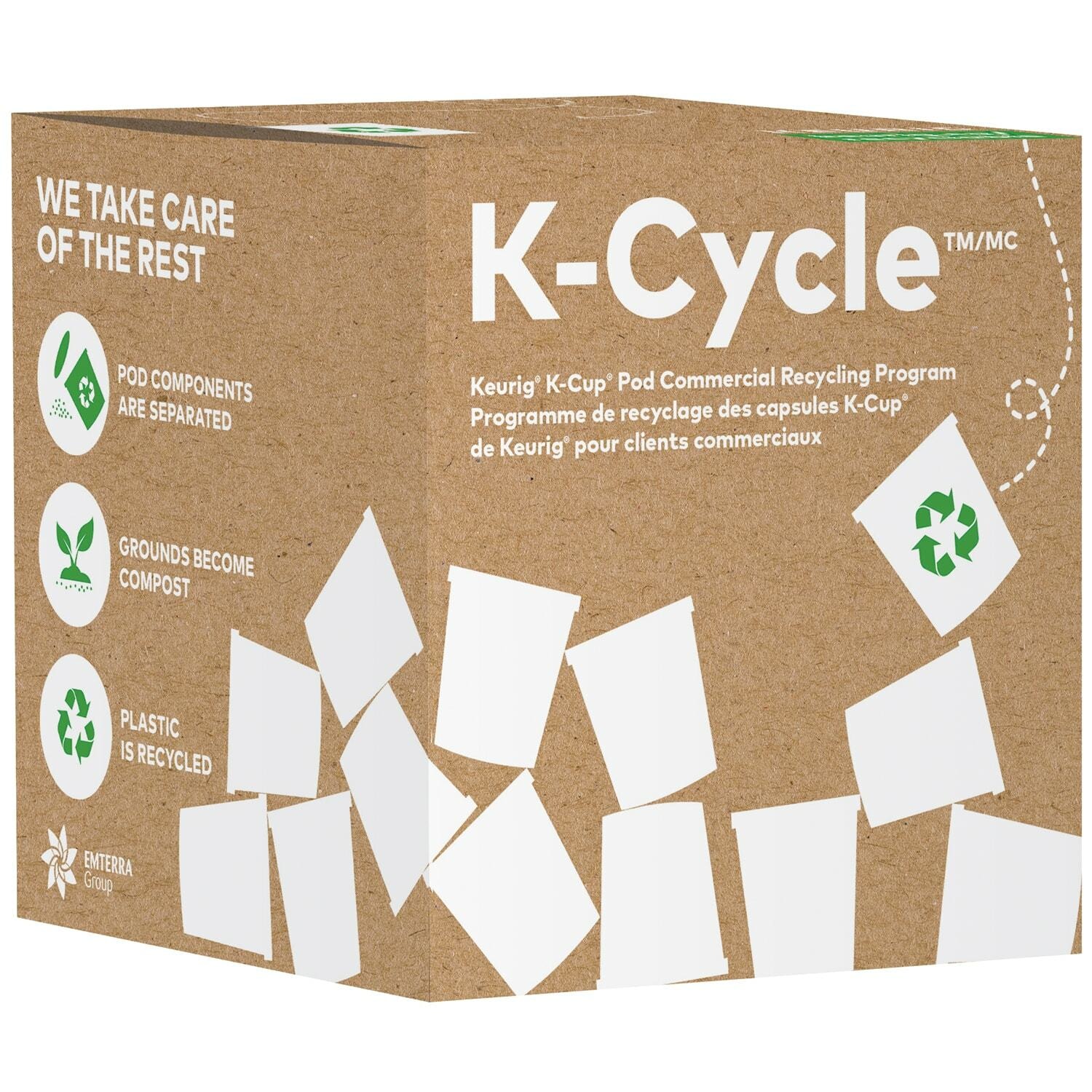 Keurig KCycle KCup Pod Commercial Recycling Program Box, Small, 175 K