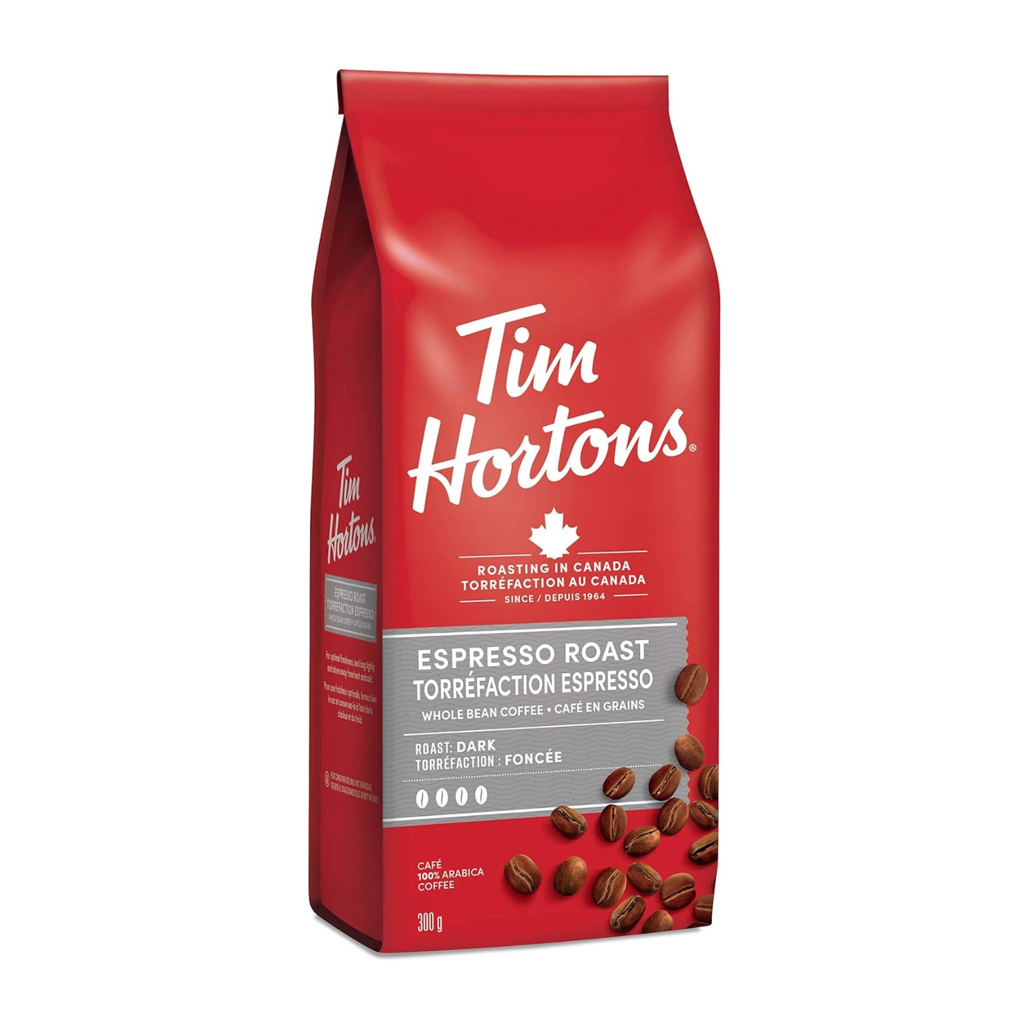 Tim Hortons Whole Bean, Espresso, 300 g Grand & Toy