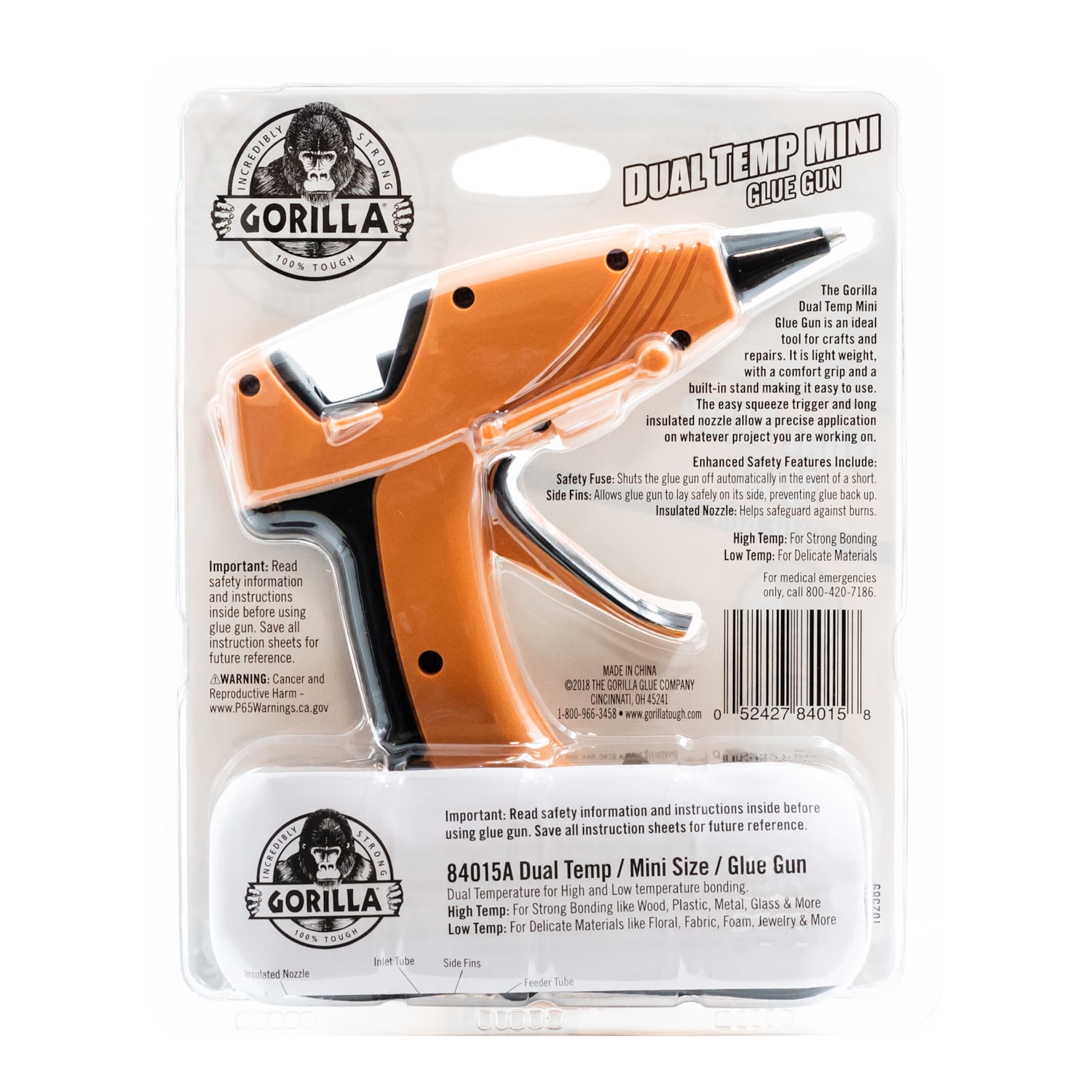 Gorilla DualTemp Mini Hot Glue Gun Grand & Toy
