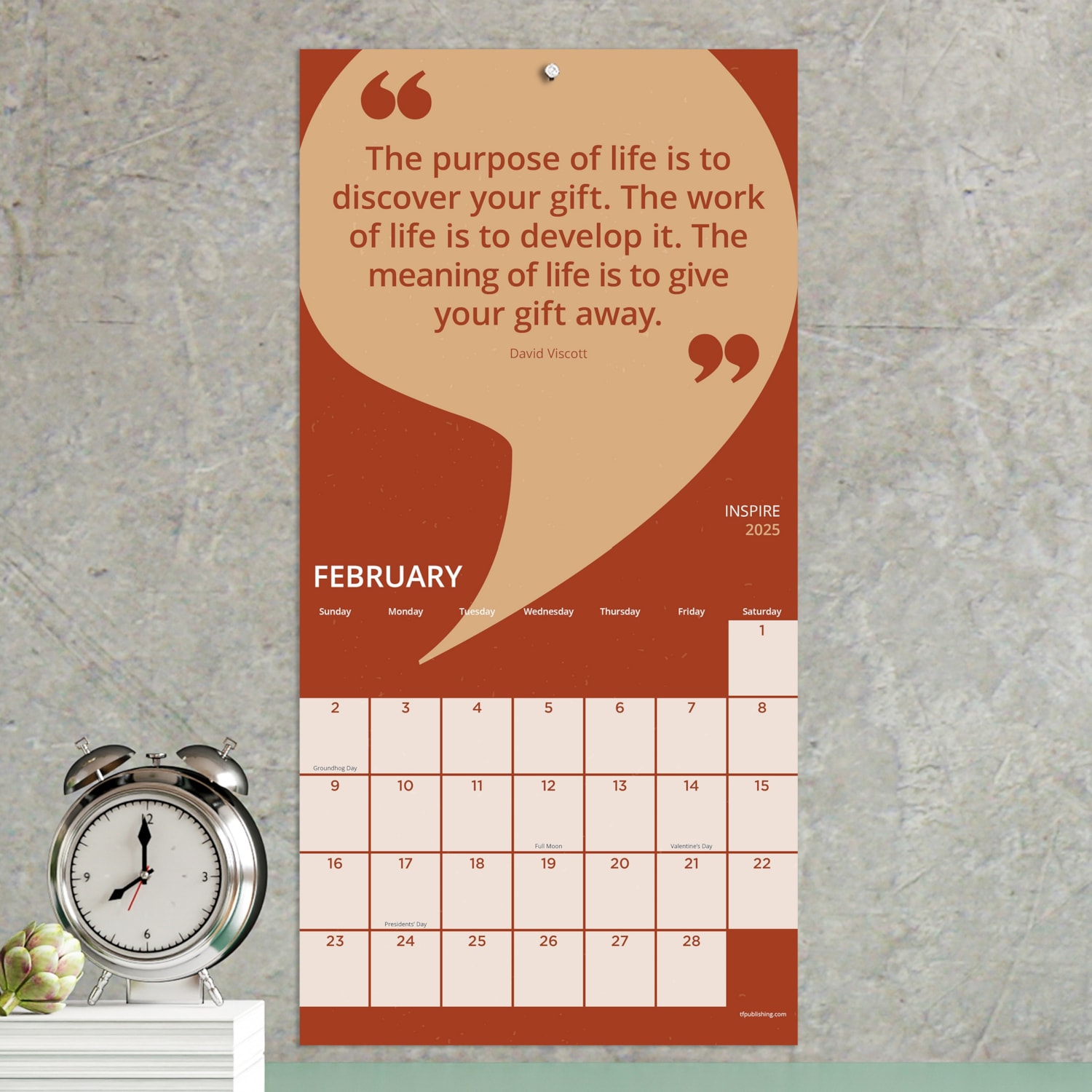 Tf Publishing Inspire 2025 Daily Desktop Calendar 