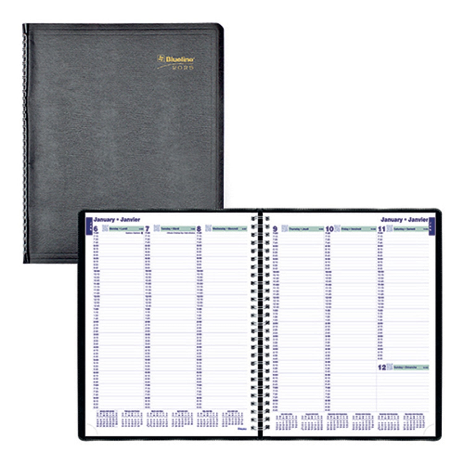 Blueline Essential 12-Month Weekly Appointment Planner, January ...