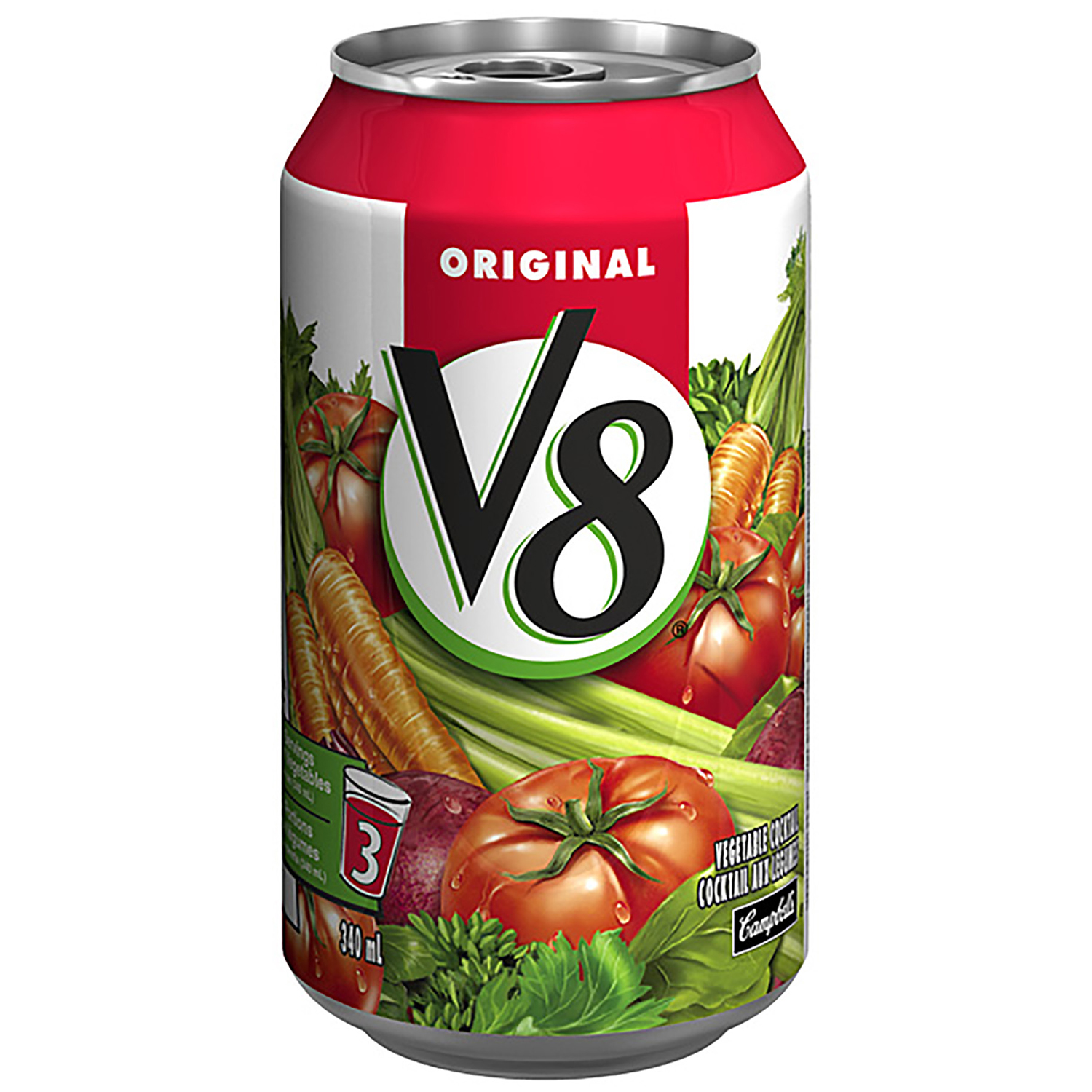 V8 Vegetable Juice, Original, 340 mL Can, 24/CS | Grand & Toy