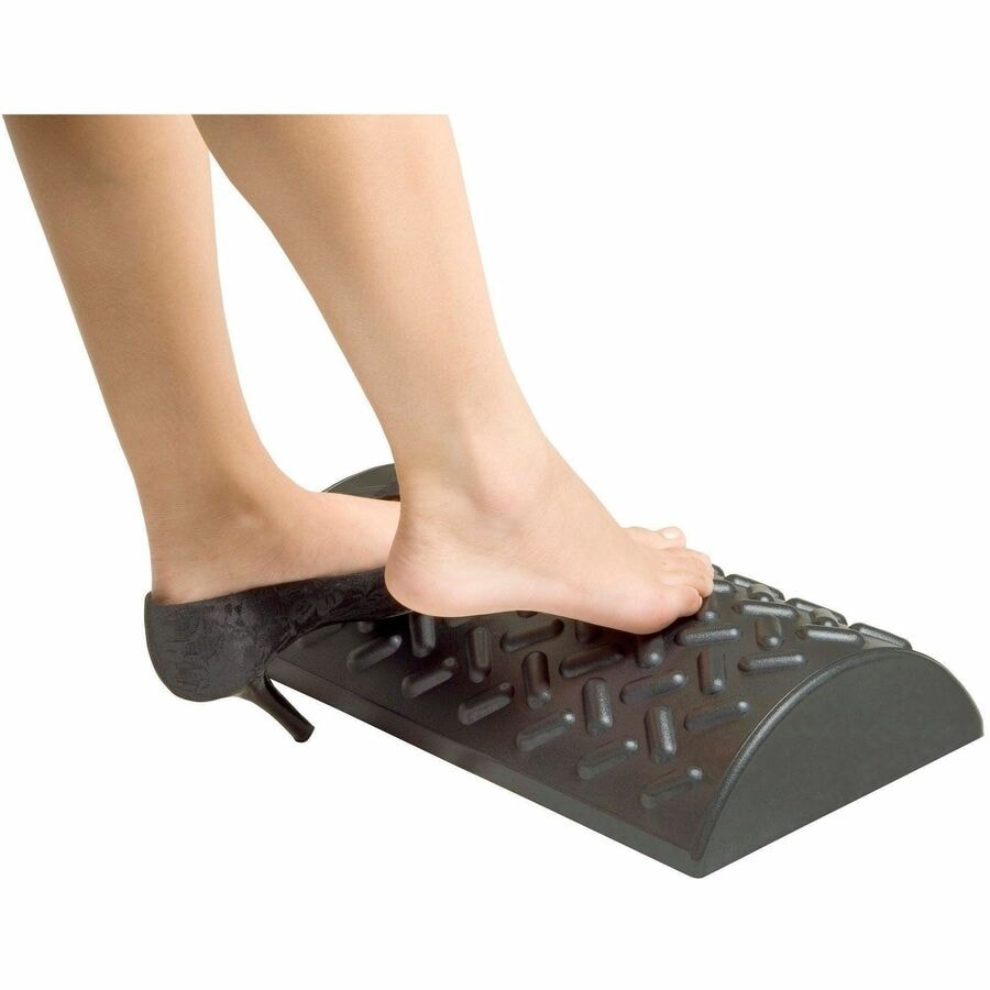 First Base Fixed Angle Footrest - Black - 1 / Box | Grand & Toy