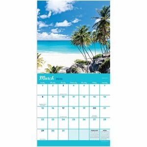British Landscapes Calendar 2026: Monthly Wall Calendar With Notes, Opens To A3 Size, Includes Key Dates & Holidays - UK