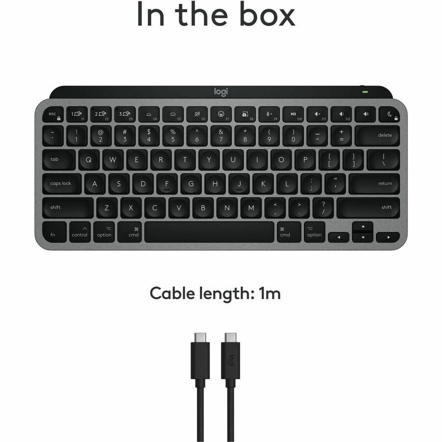 Logitech MX Keys Mini for Mac Keyboard - Wireless Connectivity