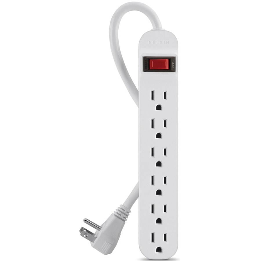 Belkin 6-Outlet Power Strip - 5ft Cord - Rotating Plug - On-Off Switch ...