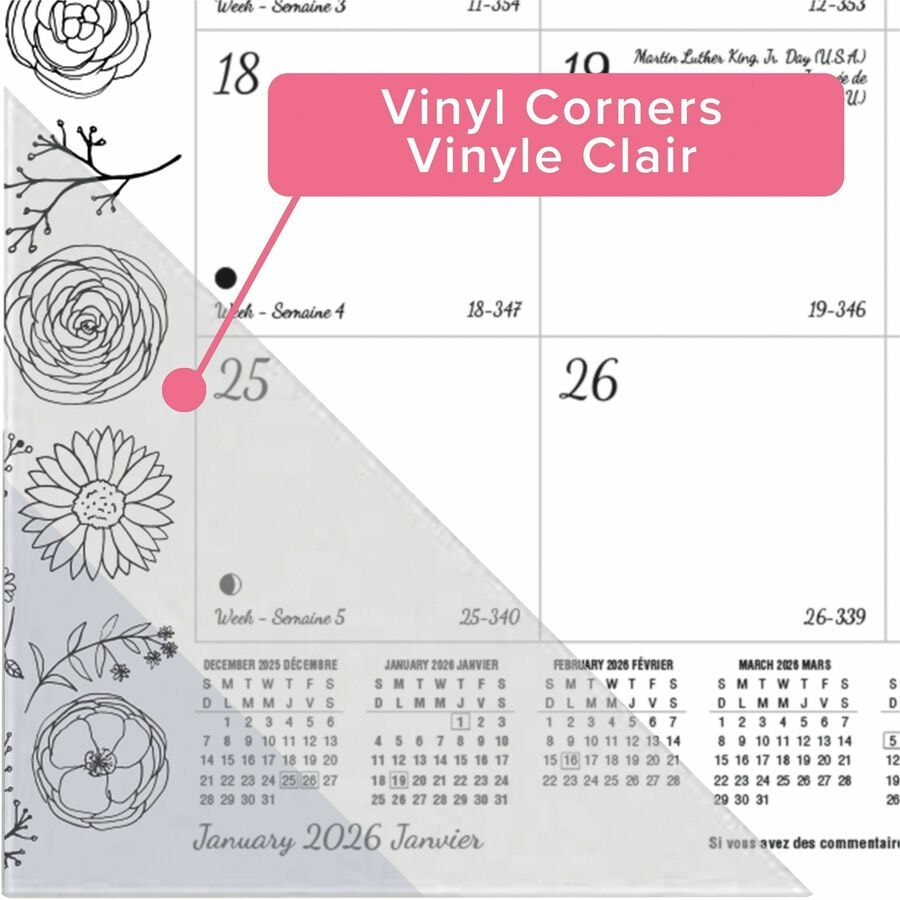Blueline 2026 DoodlePlan 12Month Monthly Colouring Desk Pad/Calendar