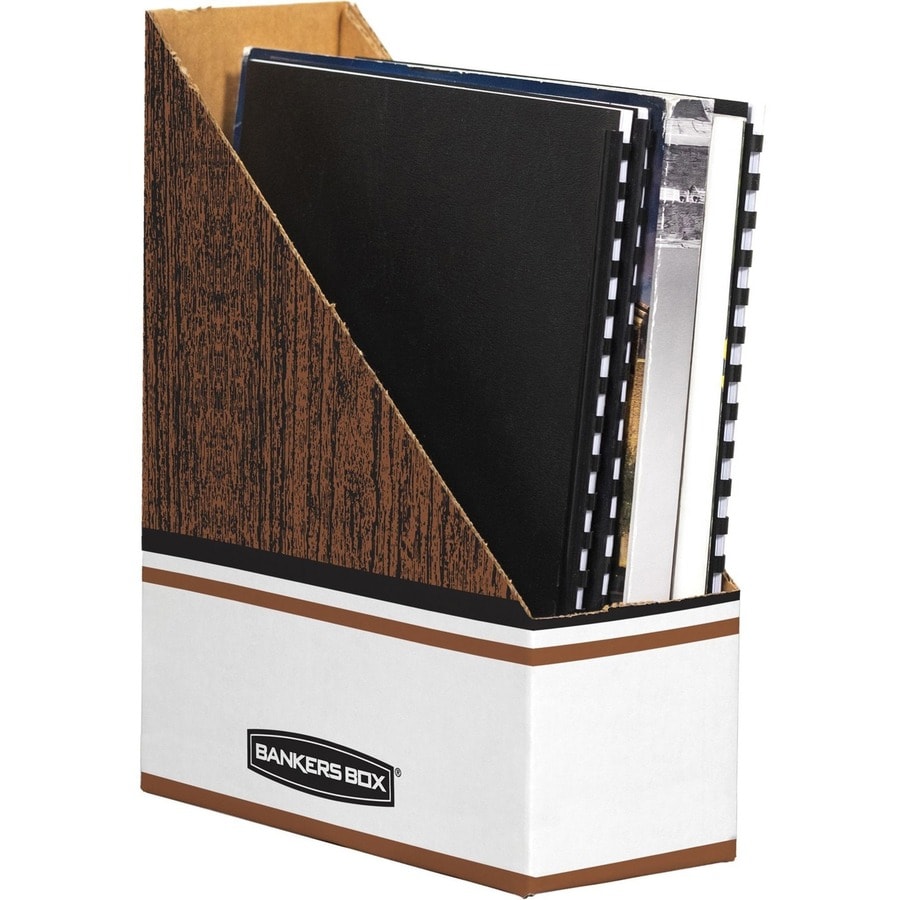 File Tracking Storage Usage Bankers Box Oversized Magazine File Storage Box - 12 / Carton | Grand & Toy