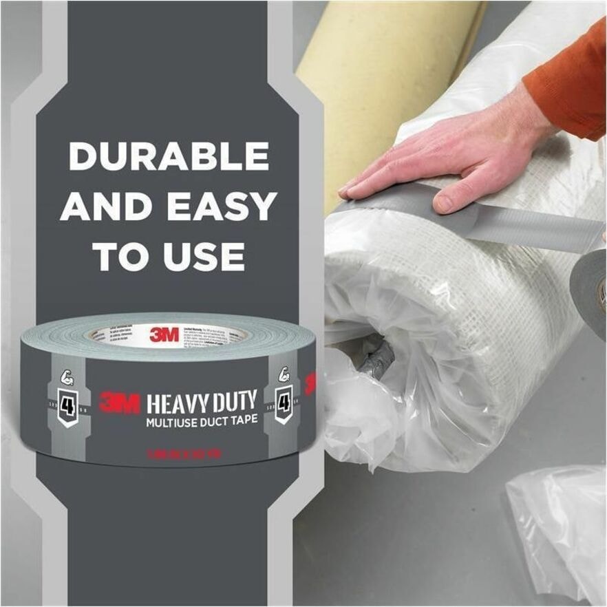 3M Super Tough Heavy Duty All Weather Gray Rubberized Duct Tape 1.88-in X 45 Yard(s) 2545-SV At - View #6