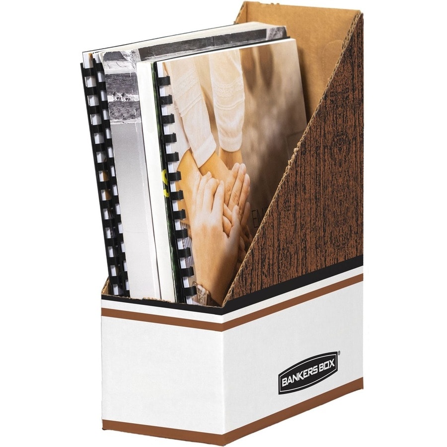 File Tracking Storage Usage Bankers Box Oversized Magazine File Storage Box - 12 / Carton | Grand & Toy