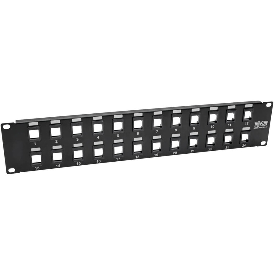 Tripp Lite series N062-024-KJ Blank Patch Panel - 24 Port(s) - 1U High ...