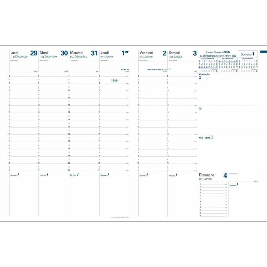 Executive Planning Refill For Prenote - Weekly Planner - 13... Quo
