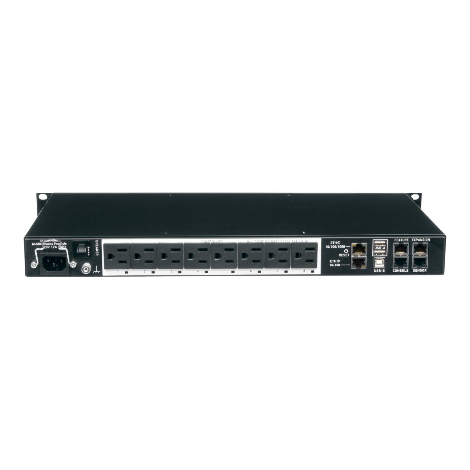 Middle Atlantic Premium+ Rack Mount PDU with RackLink RLNK-P915R