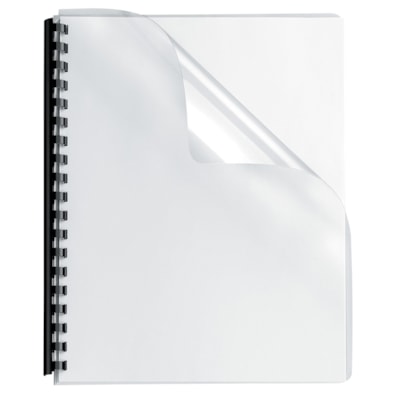 Couvertures transparentes pour reliure surdimensionnées à coins arrondis Fellowes OVERSIZE 25 PACK