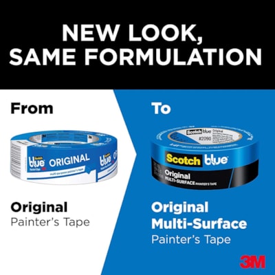 ScotchBlue 2090 Original Multi-Surface Painter's Tape, 24 mm x 54.86 m 2090- 1" X 60 YARDS 
