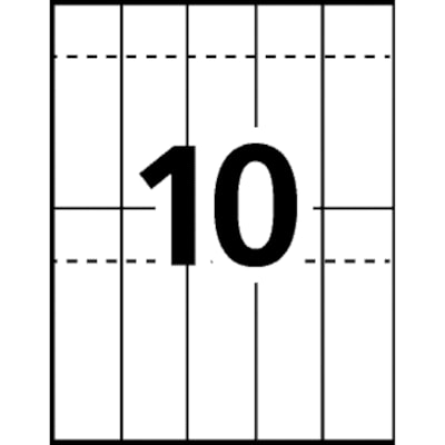 Avery Printable Tickets with Tear-Away Stubs, White, 1-3/4
