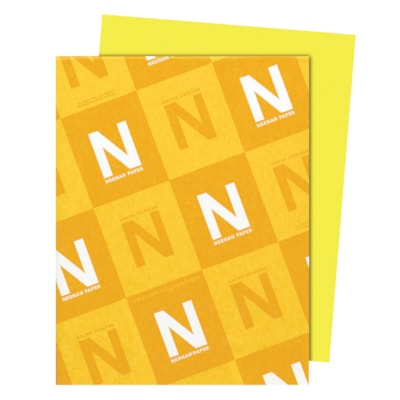 Papier Astrobrights Neenah, citron Lift-off, format lettre, certifié FSC et Green Seal, 24 lb, rame FSC LASER JET D'ENCRE GARANTIE LIFT-OFF CITRON