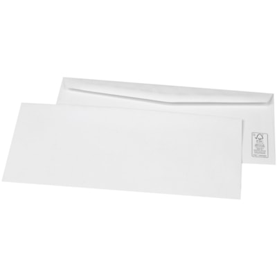 SupremeX Business Envelopes, Open Side, White Wove, #10, 500/BX  