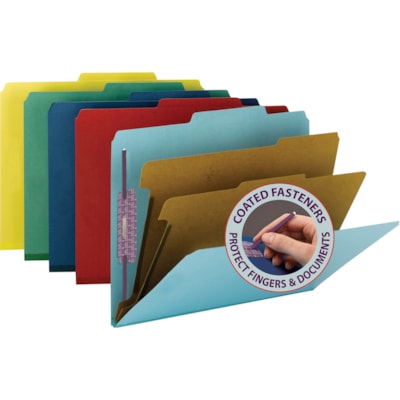 Chemises De Classement Smead - Lot De 12 - Format Lettre - Onglets 1/3 Renforcés - Avec 2 Attaches