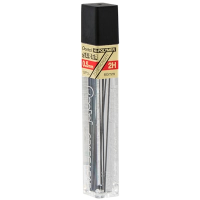 Mines Pentel Super Hi-Polymer 0.2mm - Boîte De 12 Mines Dureté B Pour Porte-Mines PP502