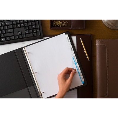 Avery 11416 Print &amp; Apply Label Dividers with Easy Apply Labels, Clear ...