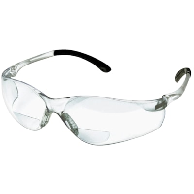 Denec SenTec Magnifier Safety Glasses, Bifocal +2.0, With Clear Lens LENS  RUBBERIZED TEMPLE TIPS CSA