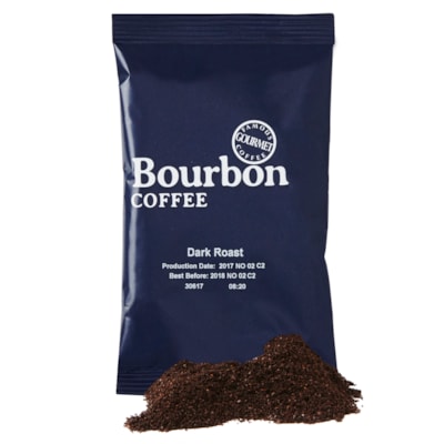 Bourbon Dark Roast Ground Coffee, 42/CT 42 X 2.25OZ  GROUND MEDIUM / DARK ROAST