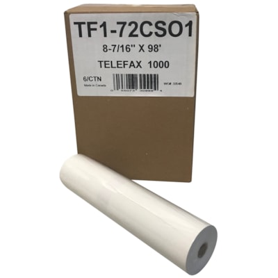 Rouleaux de papier thermique Telefax 1000 McDermid, ultra blanc, 8 1/2 po x 98 pi POUR TÉLÉCOPIEUR 