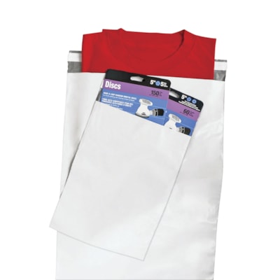 Enveloppes en poly 9 po x 12 po Crownhill, blanc BLANC 