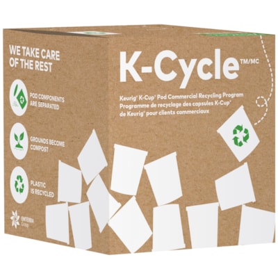 Keurig K-Cycle K-Cup Pod Commercial Recycling Program Box, Small, 175 K-Cup Capacity KCUP CAPACITY 175 9.75 X 9.75 X 9.75