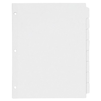 Oxford Plain Letter-Size White Tab Dividers | Grand &amp; Toy