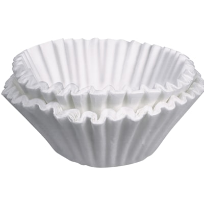 Filtres à café commerciaux Bunn, blanc, base de 5 1/4 po, caisse de 500  
