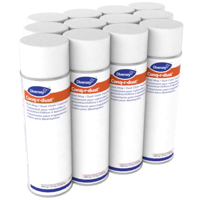 Traitement dépoussiérant pour vadrouilles et chiffons Conq-r-dust Diversey, aérosol, 482 g  