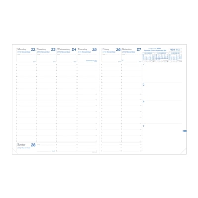 Quo Vadis 13-Month Weekly President Planner Refill, 8-1/4" x 10-3/4", December-December, English 8-1/4 X 10/3/4 ENGLISH FOR A16102 37% PCW