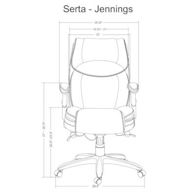 Serta smart layers jennings executive big & tall chair Clearance