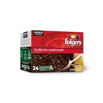 Folgers Single-Serve Coffee K-Cup Pods, Classic Roast, Box of 24 24PK 