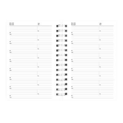 Blueline DuraGlobe Sugar Cane 12-Month Daily Planner, Black, 8'' x 5'', January-December, Bilingual FLEXIBLE COVER  BLACK  BIL 8" X 5"   FSC CERTIFIED