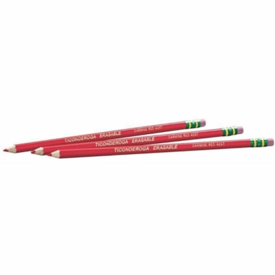 Ticonderoga - Crayon effaçable Ticonderoga - Lead Rouge - HB - 12 / boîte 12/BOX 