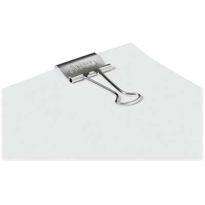 ACCO Smooth Finish Presentation Clips - 110 Sheet Capacity - Long Lasting, Non-slip Grip, Durable - Metal, Tempered Steel - 30 / Pack 12 MINI 12 SMALL 6 MEDIUM SILVER FINISH REUSABLE TUB
