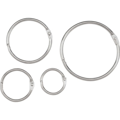 ACCO Loose-Leaf Rings - 1" (25.4 mm) Maximum Capacity - 175 x Sheet Capacity - Silver - Nickel - 100 / Box  