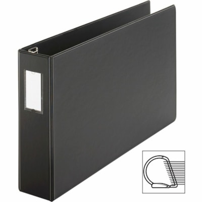 Cardinal® - Reliure à anneaux Easy Open - 3 po (76,20 mm) Capcité du classeur - Tabloid - format 11 po (279,40 mm) x 17 po (431,80 mm) - 675 Capacité en feuilles - largeur de dos 1 1/2 po (38,10 mm) - 3 Anneau(s) - Fastener(s) : Anneau en D - Pocket(s) : À l'intérieur a NOIR  11X17 GRAND FORMAT 3 PO ANNEAUX COMBI  65% MAT REC
