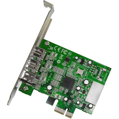 StarTech.com 3 Port 2b 1a 1394 PCI Express FireWire Card - Add 2 native FireWire 800 ports to your computer through a PCI Express expansion slot - pci express firewire card - pci express 1394a - pcie firewire card - pcie 1394 - 4 port firewire 400 card  CABL 