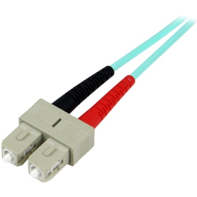 StarTech.com 10m (30ft) LC/UPC to LC/UPC OM3 Multimode Fiber Optic Cable, Full Duplex 50/125 Zipcord, 100G, LSZH Fiber Jumper Cord - 10m (33ft) OM3 Multimode LC/LC-UPC Fiber Cable; 1/10/40/100 Gbps Full Duplex; 50/125um Core w/ Aramid Sheath; Bandwidth: 2000MHz·km at 850nm w/ VCSEL source; Outer Dia -UPC Fiber Cable; 1/10/40/100 Gbps Full Duplex; 50