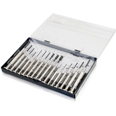 C2G 16 Piece Jeweler Screwdriver Set - Chrome TAA Compliant) 